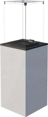 Obrázek produktu pro Ohřívač plynový volně stojící PATIO mini sklo/bílý – ruční ovládání