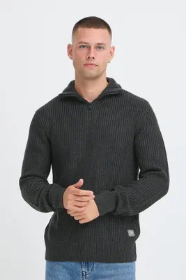 Immagine prodotto di Blend BHMRibe Herren Strickpullover Troyer Grobstrick Pullover regular fit