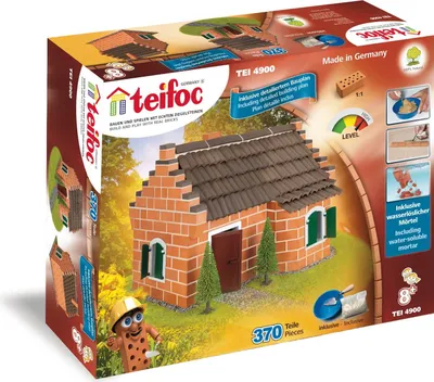 Obrázek produktu pro stavebnice historický dům 42,5 cm karton hnědý 374 dílků