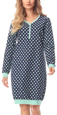 Produktbild von Merry Style Damen Nachthemd MS10-179 (Dunkelblau/Punkten, S)