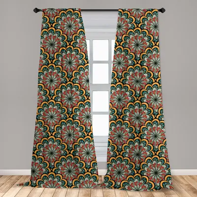 Produktbild von Abakuhaus, Fenstervorhänge, marokkanische Welle, 2-Panel-Set, 150 x 245 cm
