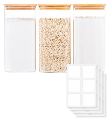 Produktbild von Glas Aufbewahrungsgläser mit Luftdichtem Deckel, 50oz, Set von 3
