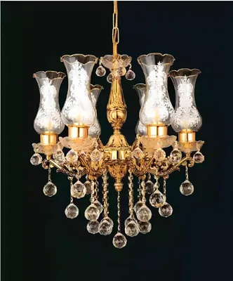 Obrázek produktu pro Stropní svítidlo stropní lustr lustr zlatý lustr křišťálová lampa