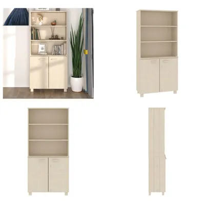 Produktbild von vidaXL Highboard HAMAR Massivholz Kiefer Honigbraun - Highboard - Highboards - Sideboard Massivholz - Holz Highboard