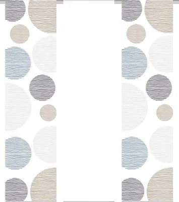 Produktbild von Home Wohnideen Schiebevorhang Digitaldruck 3er Set Cirque 245 x 60 cm Stein