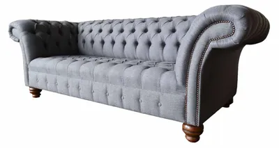 Produktbild von Chesterfield 3 Sitzer Couch Polster Sitz Textil Stoff Couchen Sofa Neu