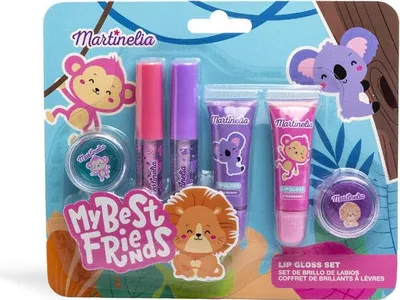 Produktbild von Martinelia | Set Fruchtige Lipglosse - Erdbeere Und Johannisbeere - 6 Stck - Lippenbalsam Set - Kinder Lippenpflege