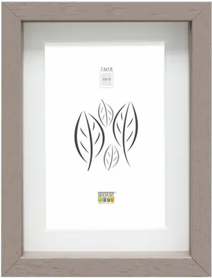 Obrázek produktu pro Deknudt dřevěný fotorámeček s paspartou taupe 24x30cm nebo 18x24cm S223K