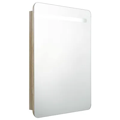 Immagine prodotto di vidaXL Mobile specchio bagno LED effetto rovere 60x11x80 cm