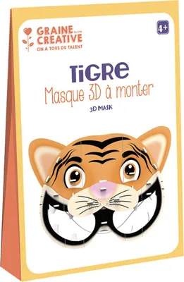 Image de Kit créatif TIGRE : Masque 3D à construire