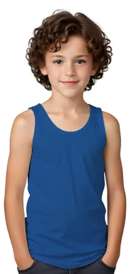 Immagine prodotto di Maglietta intima, con spalline larghe, disponibile in diversi colori, realizzata in cotone, per bambini, a maniche corte