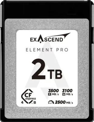 Produktbild von ExAscend Element Pro CFexpress B 4.0 2TB-Karte