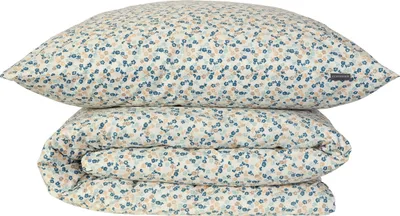 Produktbild von Schiesser Bettwäscheset Ditsy | 2-teilig | Floral | Renforcé | 100 % Baumwolle | Reißverschluss | 135x200cm + 80x80cm | Creme