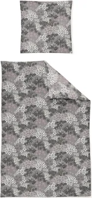 Produktbild von Irisette Edel-Feinbiber Bettwäsche Set Koala 8488 grau 155 x 220 cm + 1 Kissenbezug 80x80 cm