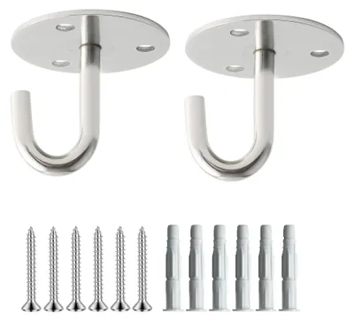 Produktbild von Set aus 2 langlebigen Pflanzenhaken für Balkon und Wand