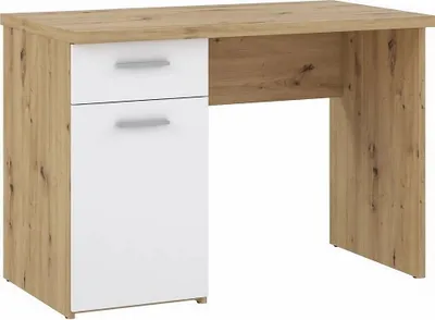 Produktbild von Furniture24 Schreibtisch Jamaro Wnb935 110 X 76 X 60 Cm 1 Schubladen Und Schrank Artisan Eiche/Grau