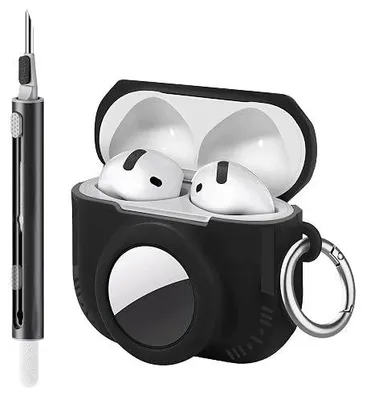 Zdjęcie produktu dla Etui do airpods 4 z uchwytem airtag silikon ochronne dla słuchawek