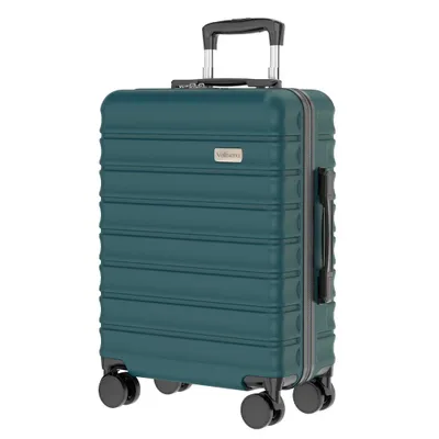 Produktbild von 20 Zoll Hartschalen-Trolley Hartschalenkoffer aus ABS Material / Reisekoffer 4 Rollen, M/40L, Grün,  TSA-Zahlenschloss