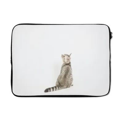 Produktbild von MuchoWow® Laptop Hülle 13 Zoll Katze - Haustiere - Fell Laptoptasche - Laptophülle - Sleeve - Rundumschutz