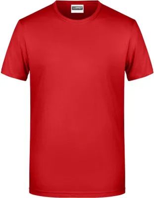 Produktbild von Men's Basic-T Herren T-Shirt in klassischer Form red, Gr. S