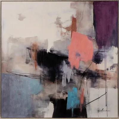 Produktbild von ArtUniverse Leinwandbild Pink Meets Blue 80 x 80 cm