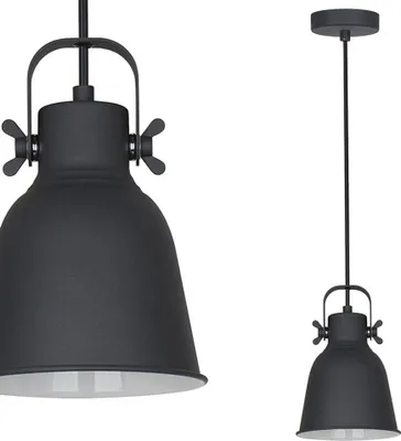 Image de Suspension Lavare blanc et noir, 1xE27x40W, métal, dimensions : 170x16x16 cm, IP20, Italux