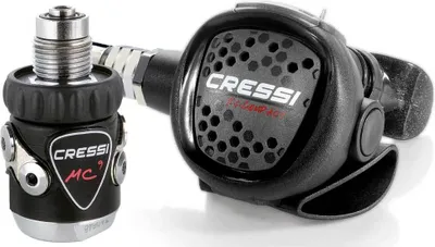 Produktbild von Cressi Xs Compact Mc9 Grey Din Tauchregler-set Schwarz Schwarz One Size