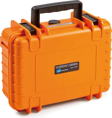 Image de B&W Outdoor Case 1000 avec mousse prédécoupée (SI) orange