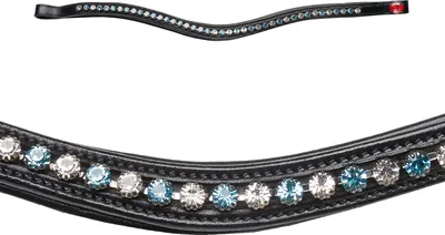 Produktbild von Kieffer Stirnriemen für Trense - Crystal Topaz - Warmblut