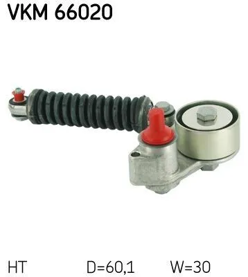 Produktbild von SKF VKM 66020 Spannrolle Keilrippenriemen für SUZUKI Grand Vitara II SUV (JT, TE, TD)