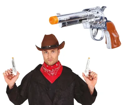 Produktbild von Guirca Zwei Cowboy-pistolen 20 Cm    One Size