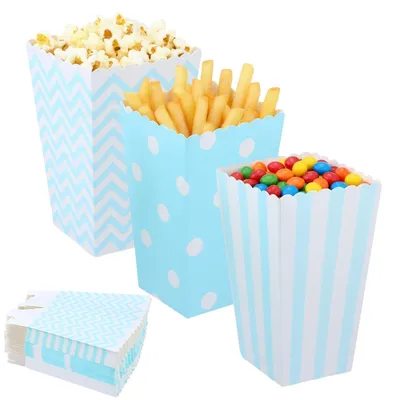 Obrázok produktu pre Sada 48 popcornových vrecúšok na párty a filmové večery