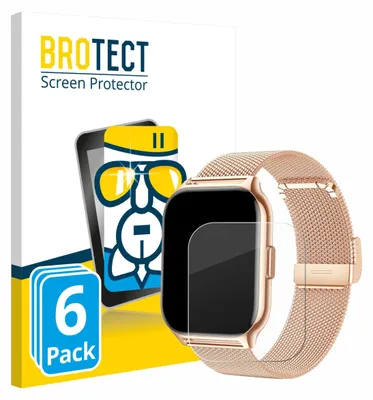 Produktbild von 6x BROTECT Schutzglas für APAUK Smartwatch 2.01" Schutzfolie Panzer Folie Glas Display Schutz klar