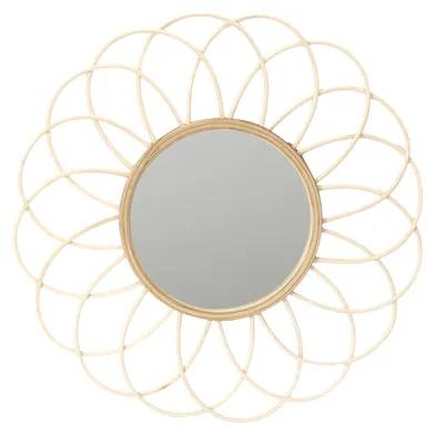 Image de Miroir Rotin Rosace 56cm M6 - Cmp Consortium Menager Parisien Ld