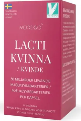 Immagine prodotto di Lacti Kvinna 30 capsule (Probiotici per donne)