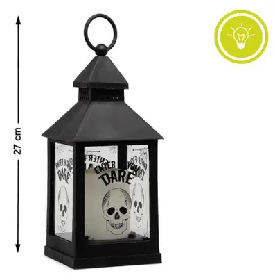 Immagine prodotto di Lanterna di Halloween nera 27 x 10 cm
