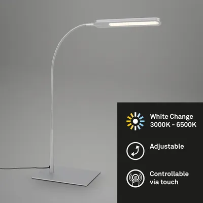 Produktbild von Tischleuchte Briloner LED Tischlampe Silber Lichtfarbe verstellbar Touchdimmer