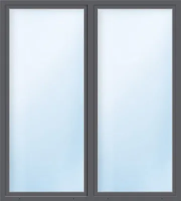 Obrázek produktu pro Balkónové dveře plastové dvoukřídlé ARON Basic bílé/antracit 1200 x 1900 mm
