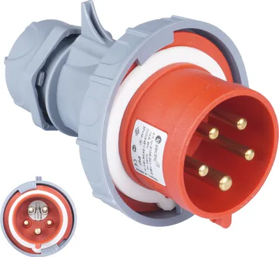 Produktbild von CEE Stecker mit Phasenwender 5P 16A IP67 400V