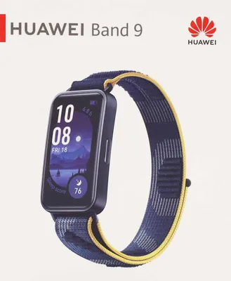 Productafbeelding van Huawei Band 9, Activiteitstracker, 3,73 cm (1,47"), AMOLED, Waterdicht, Blauw, Geel