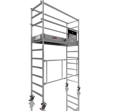 Image de ALTEC AluKlik 2.0 400 | AH 4 m | Largeur 0,7 m | Echafaudage roulant | Echafaudage pliant