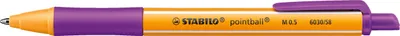 Produktbild von Druck-Kugelschreiber - STABILO pointball - Einzelstift - lila