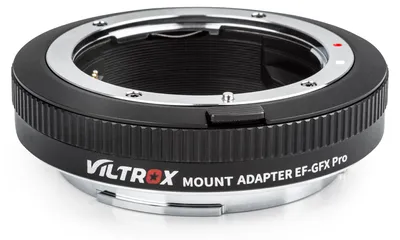 Obrázek produktu pro VILTROX EF-GFX Pro adaptér pro bajonet objektivu s automatickým ostřením, kroužek proti chvění, přenos EXIF, typ C, náhrada pro objektivy Canon EF/EF-S na středoformátové fotoaparáty Fuji GFX
