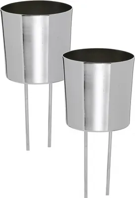 Produktbild von Silberne Teelichthalter Ø5cm für Gestecke und Kränze, 4er Set, 4 Stück