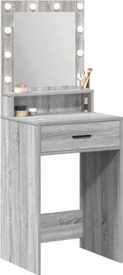 Immagine prodotto di vidaXL Tavolino da toilette Grigio Sonoma 50 x 41 x 135 cm Materiale a base di legno