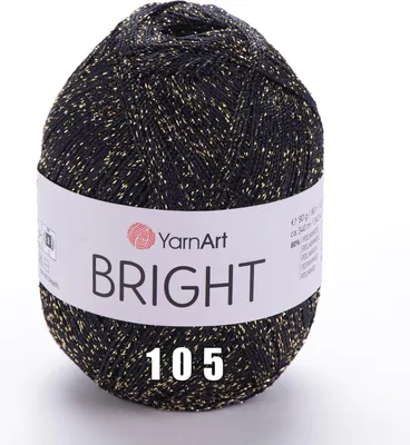 Produktbild von YarnArt Bright (90g/340m) - Glänzendes Häkelgarn 105