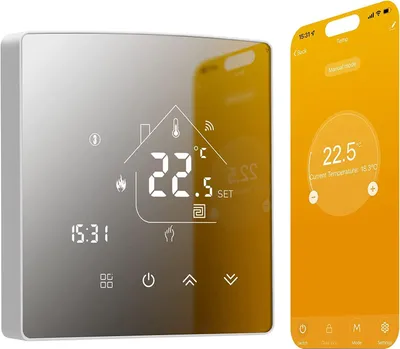 Productafbeelding van WIFI Verwarmingsthermostaat, Slimme Thermostaat Touchscreen