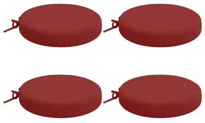 Image de Coussins de siège SOEST 4 pc 100 % polyester Bordeaux