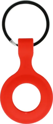 Produktbild von Silikon Case für AirTag Schutz Hülle Cover Schlüsselanhänger Apple AirTag Cover Case Tracker Tasche Rot