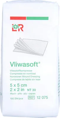 Obrázok produktu pre Kompres z netkanej textílie Vliwasoft 5x5cm, 100 kompresov